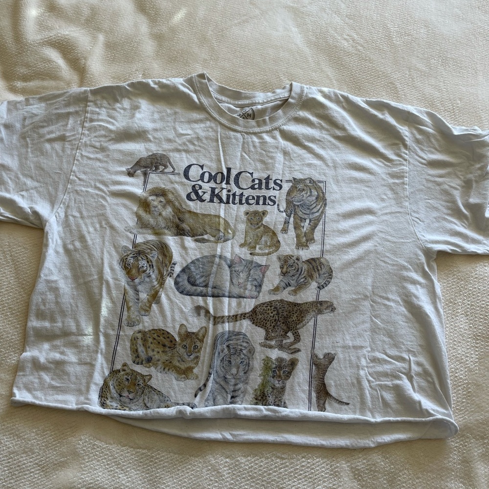 White cool cats shirt